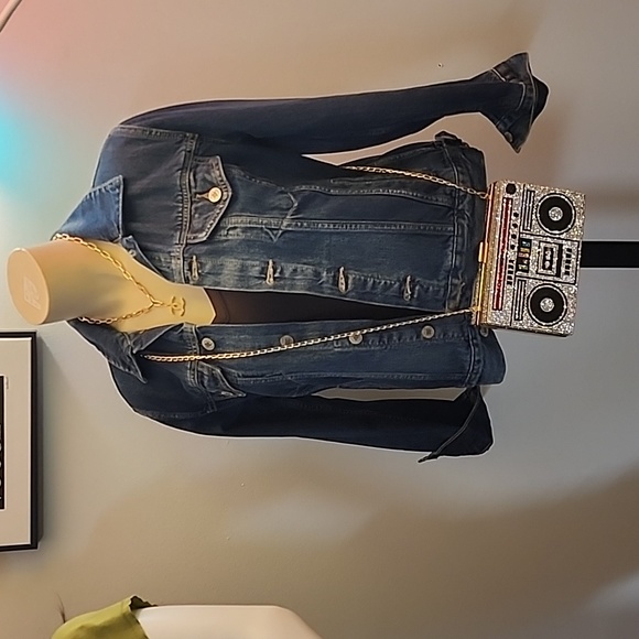 Rhinestone Boom box crossbody/ clutch bag - Picture 11 of 14